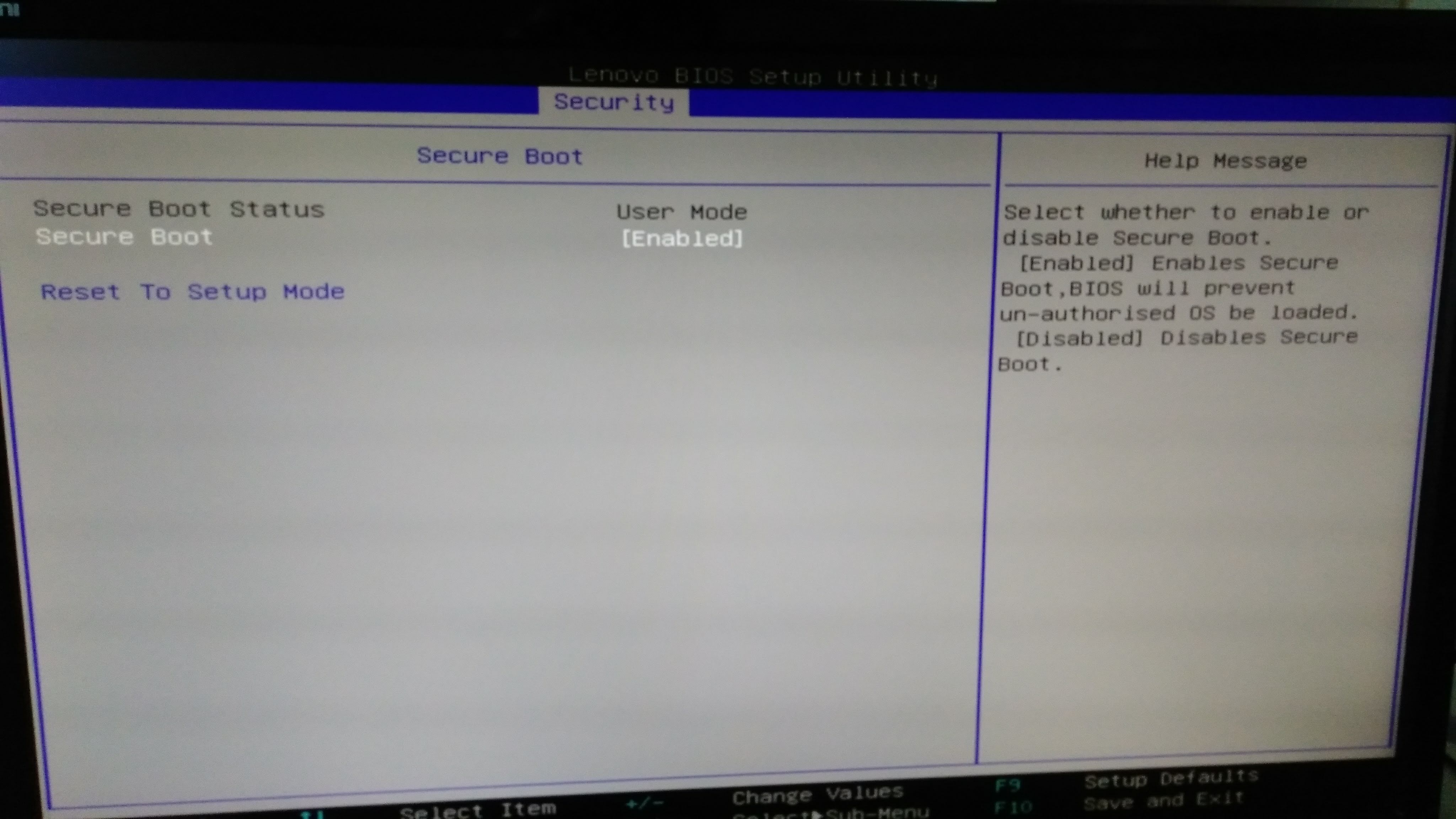 BIOS Secure Boot